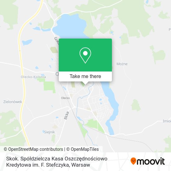 Skok. Spółdzielcza Kasa Oszczędnościowo Kredytowa im. F. Stefczyka map