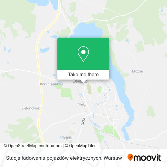 Stacja ładowania pojazdów elektrycznych map