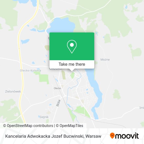 Kancelaria Adwokacka Jozef Bucwinski map