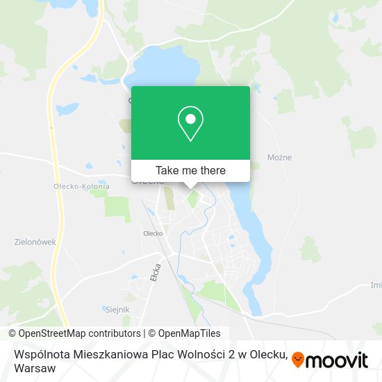 Wspólnota Mieszkaniowa Plac Wolności 2 w Olecku map