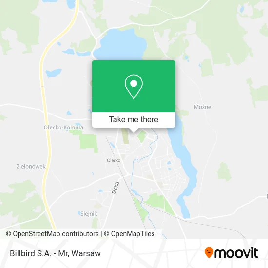 Карта Billbird S.A. - Mr