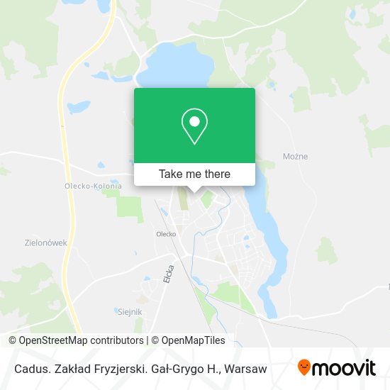 Cadus. Zakład Fryzjerski. Gał-Grygo H. map