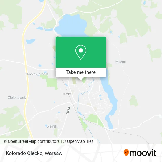 Kolorado Olecko map