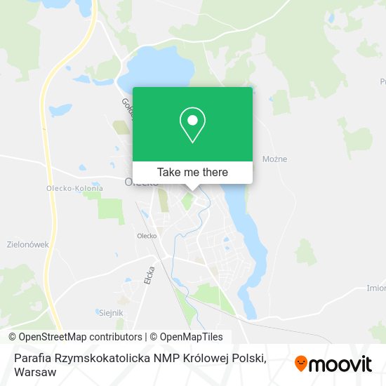 Parafia Rzymskokatolicka NMP Królowej Polski map