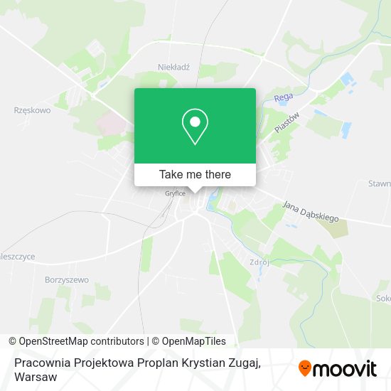 Pracownia Projektowa Proplan Krystian Zugaj map