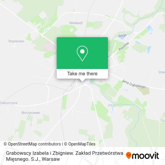 Grabowscy Izabela i Zbigniew. Zakład Przetwórstwa Mięsnego. S.J. map