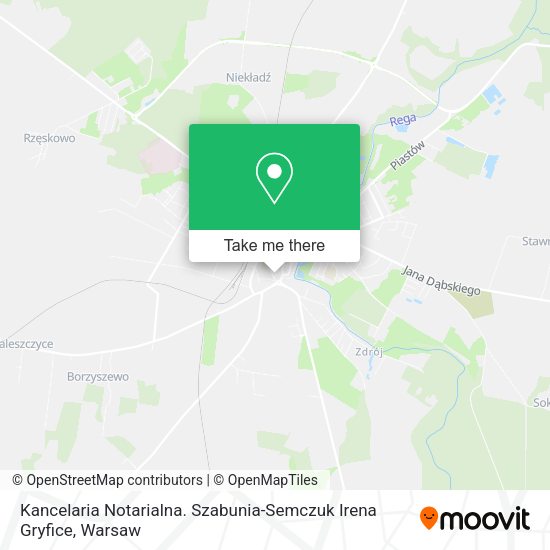 Kancelaria Notarialna. Szabunia-Semczuk Irena Gryfice map