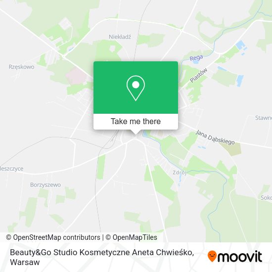 Beauty&Go Studio Kosmetyczne Aneta Chwieśko map