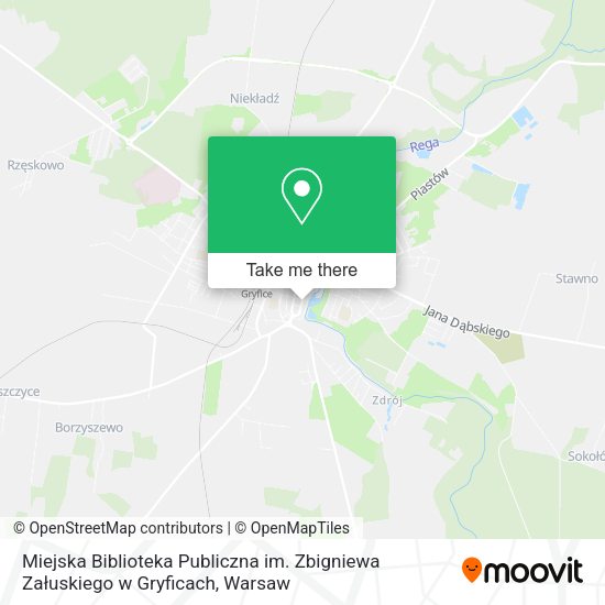 Miejska Biblioteka Publiczna im. Zbigniewa Załuskiego w Gryficach map