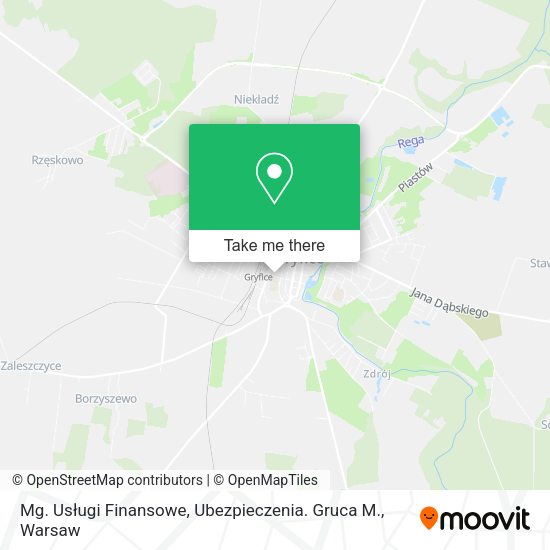 Mg. Usługi Finansowe, Ubezpieczenia. Gruca M. map