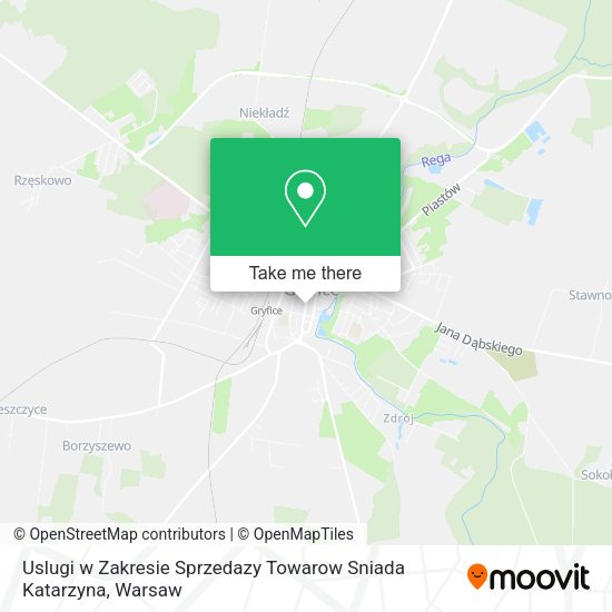 Uslugi w Zakresie Sprzedazy Towarow Sniada Katarzyna map