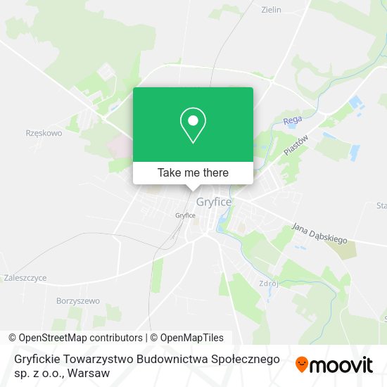 Gryfickie Towarzystwo Budownictwa Społecznego sp. z o.o. map