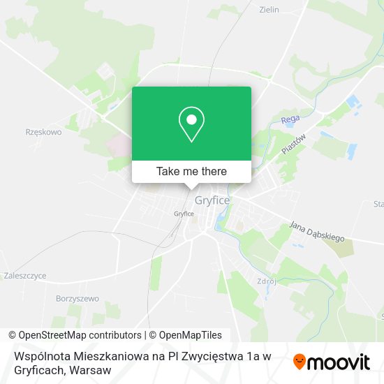 Карта Wspólnota Mieszkaniowa na Pl Zwycięstwa 1a w Gryficach