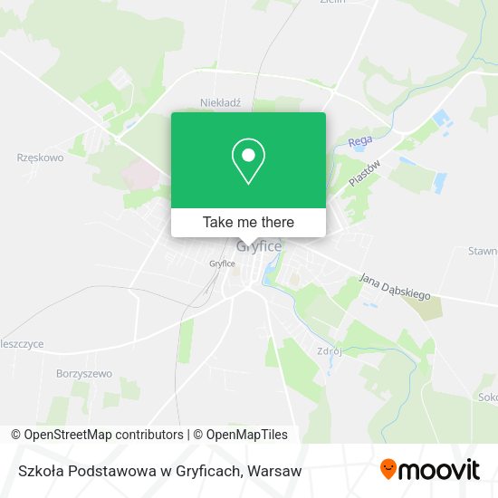 Szkoła Podstawowa w Gryficach map