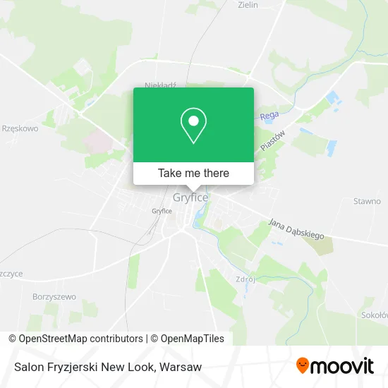 Salon Fryzjerski New Look map