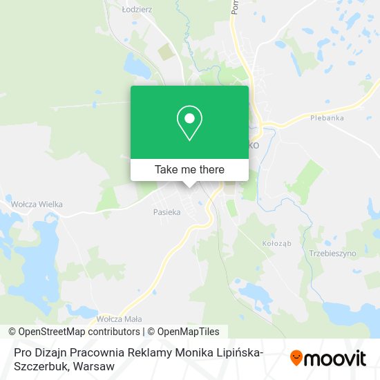 Pro Dizajn Pracownia Reklamy Monika Lipińska-Szczerbuk map