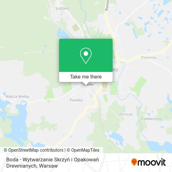 Boda - Wytwarzanie Skrzyń i Opakowań Drewnianych map