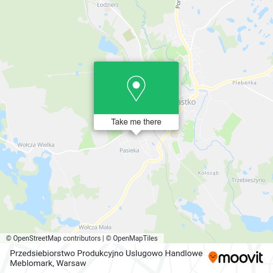 Przedsiebiorstwo Produkcyjno Uslugowo Handlowe Meblomark map