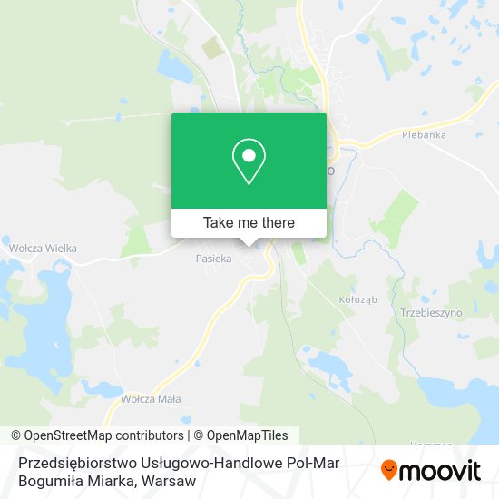 Przedsiębiorstwo Usługowo-Handlowe Pol-Mar Bogumiła Miarka map