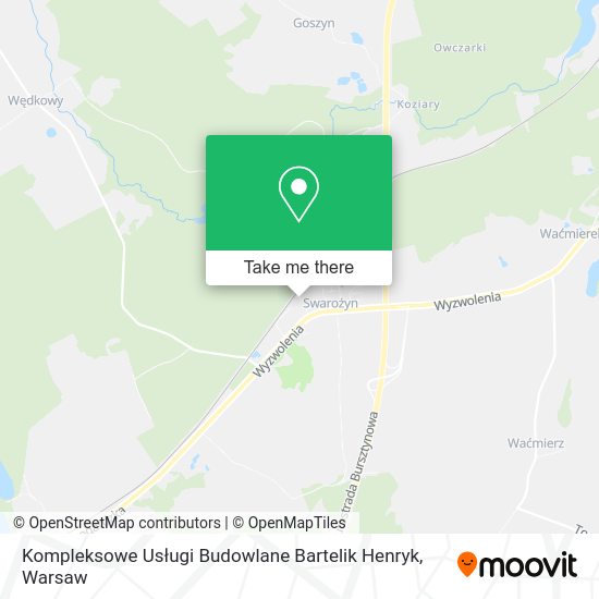 Kompleksowe Usługi Budowlane Bartelik Henryk map