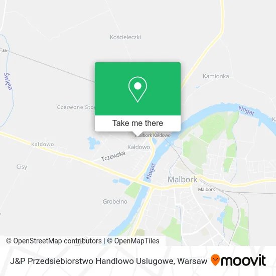 Карта J&P Przedsiebiorstwo Handlowo Uslugowe