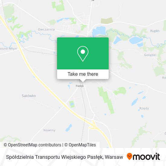 Spółdzielnia Transportu Wiejskiego Pasłęk map