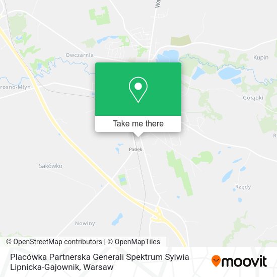 Placówka Partnerska Generali Spektrum Sylwia Lipnicka-Gajownik map