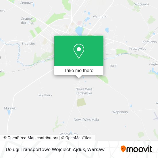 Usługi Transportowe Wojciech Ajduk map