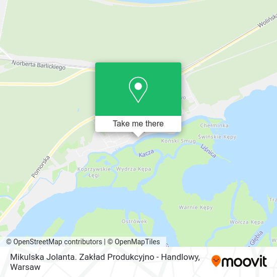 Mikulska Jolanta. Zakład Produkcyjno - Handlowy map