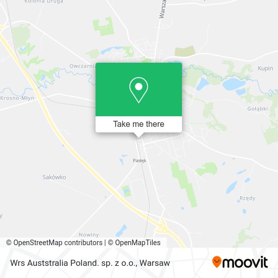 Wrs Auststralia Poland. sp. z o.o. map