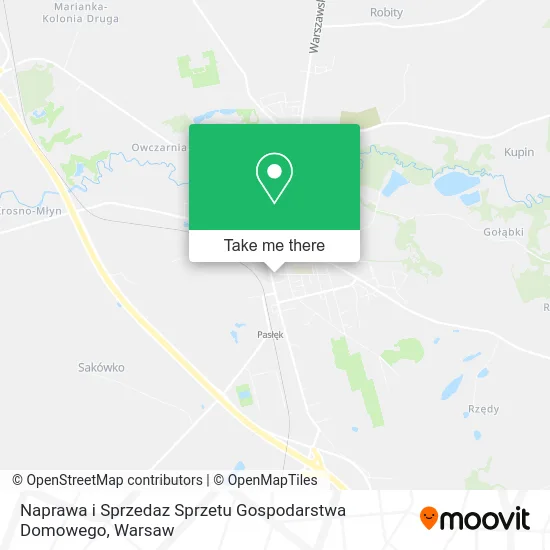 Карта Naprawa i Sprzedaz Sprzetu Gospodarstwa Domowego