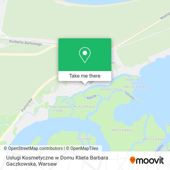 Usługi Kosmetyczne w Domu Klieta Barbara Gaczkowska map