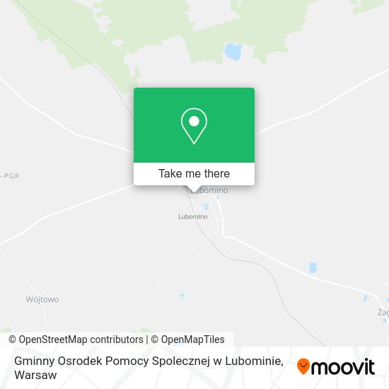 Gminny Osrodek Pomocy Spolecznej w Lubominie map