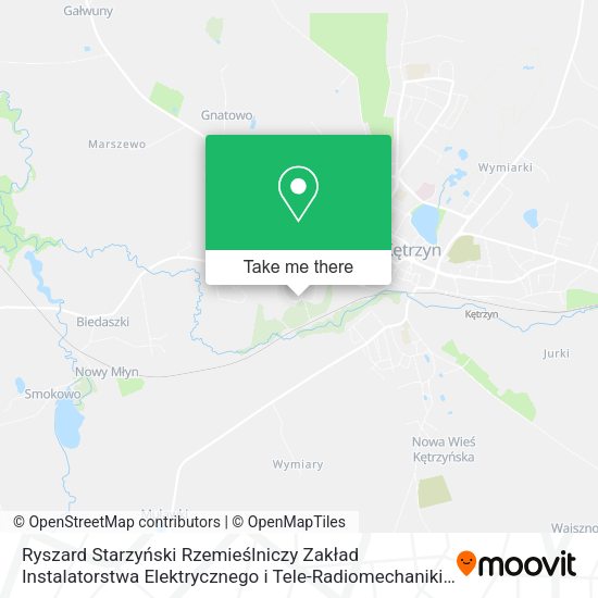 Ryszard Starzyński Rzemieślniczy Zakład Instalatorstwa Elektrycznego i Tele-Radiomechaniki map