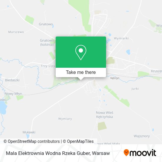 Mala Elektrownia Wodna Rzeka Guber map