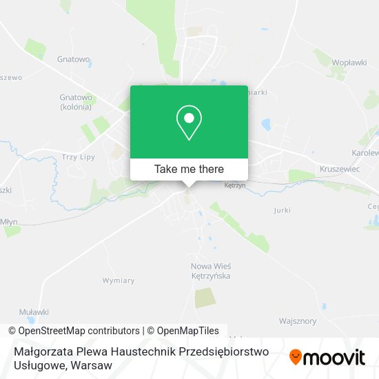 Małgorzata Plewa Haustechnik Przedsiębiorstwo Usługowe map