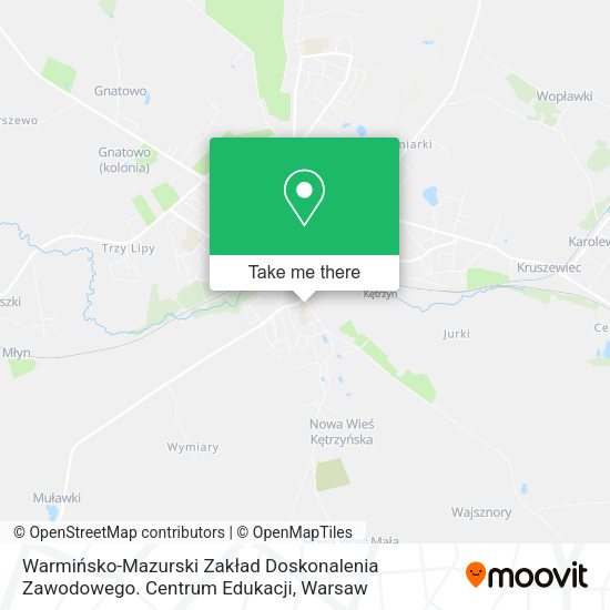 Warmińsko-Mazurski Zakład Doskonalenia Zawodowego. Centrum Edukacji map