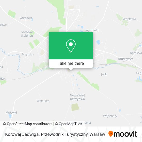 Korowaj Jadwiga. Przewodnik Turystyczny map