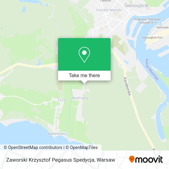 Карта Zaworski Krzysztof Pegasus Spedycja