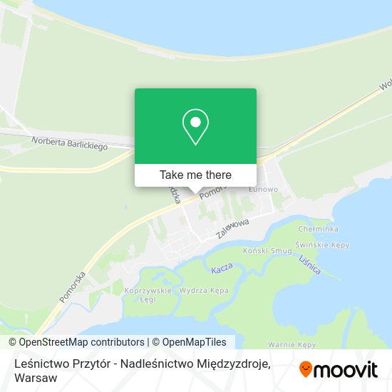 Leśnictwo Przytór - Nadleśnictwo Międzyzdroje map