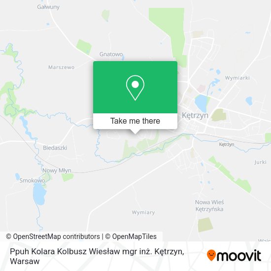 Ppuh Kolara Kolbusz Wiesław mgr inż. Kętrzyn map