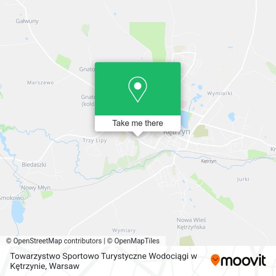 Towarzystwo Sportowo Turystyczne Wodociągi w Kętrzynie map