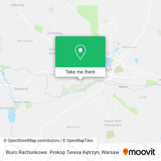 Biuro Rachunkowe. Prokop Teresa Kętrzyn map