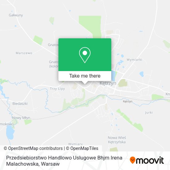 Przedsiebiorstwo Handlowo Uslugowe Bhjm Irena Malachowska map