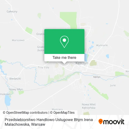 Карта Przedsiebiorstwo Handlowo Uslugowe Bhjm Irena Malachowska