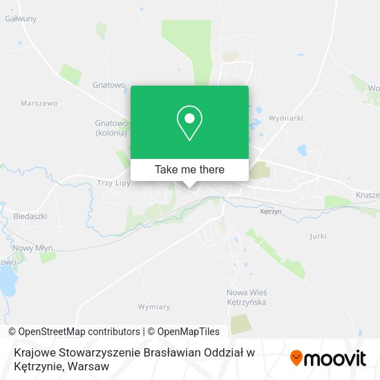 Krajowe Stowarzyszenie Brasławian Oddział w Kętrzynie map