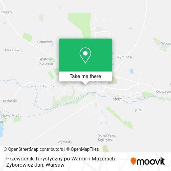 Przewodnik Turystyczny po Warmii i Mazurach Zyborowicz Jan map