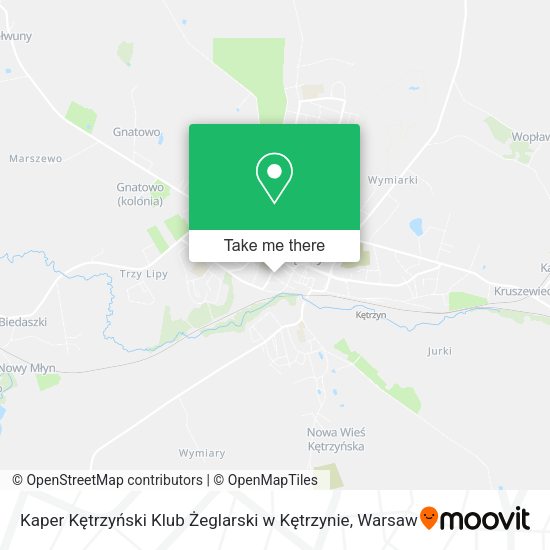 Kaper Kętrzyński Klub Żeglarski w Kętrzynie map