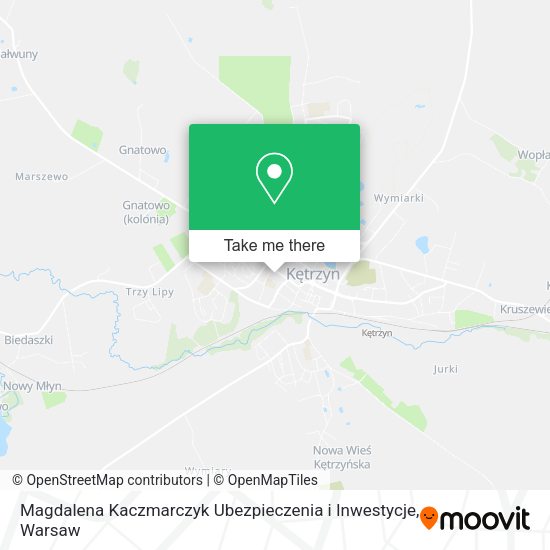 Magdalena Kaczmarczyk Ubezpieczenia i Inwestycje map