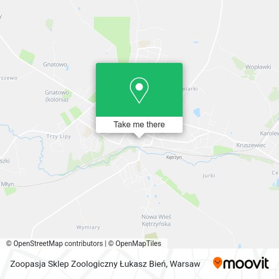 Zoopasja Sklep Zoologiczny Łukasz Bień map